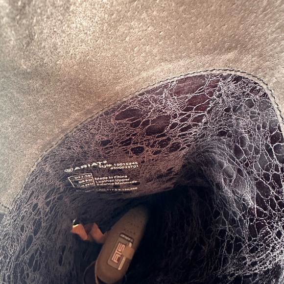 NEW Ariat Women’s Tall Brown Leather Western Boots ATS Zip Tassel US 7.5 B - Picture 8 of 8